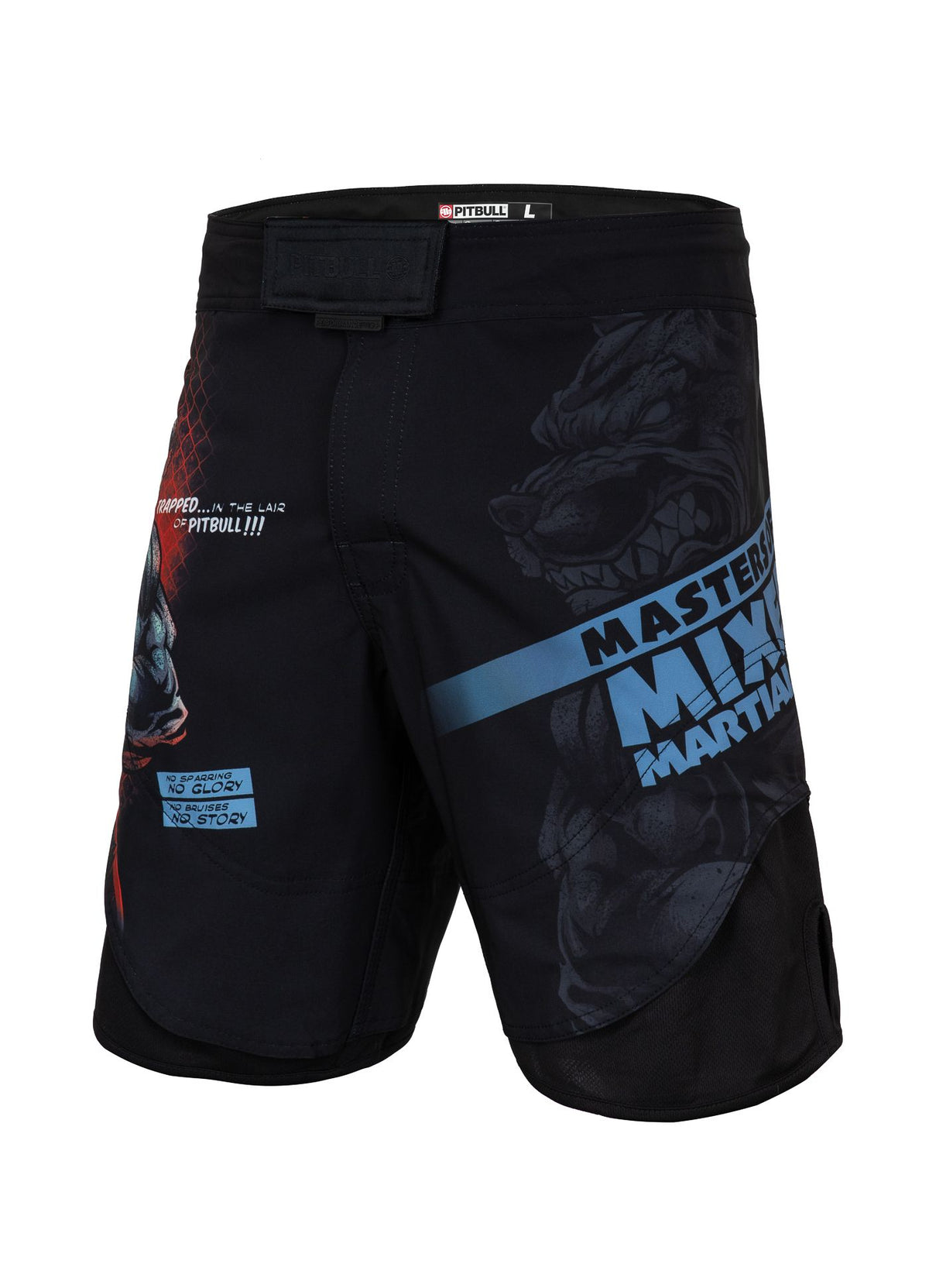 Mesh Training Shorts Performance Pro Plus Masters of MMA Hilltop - Black