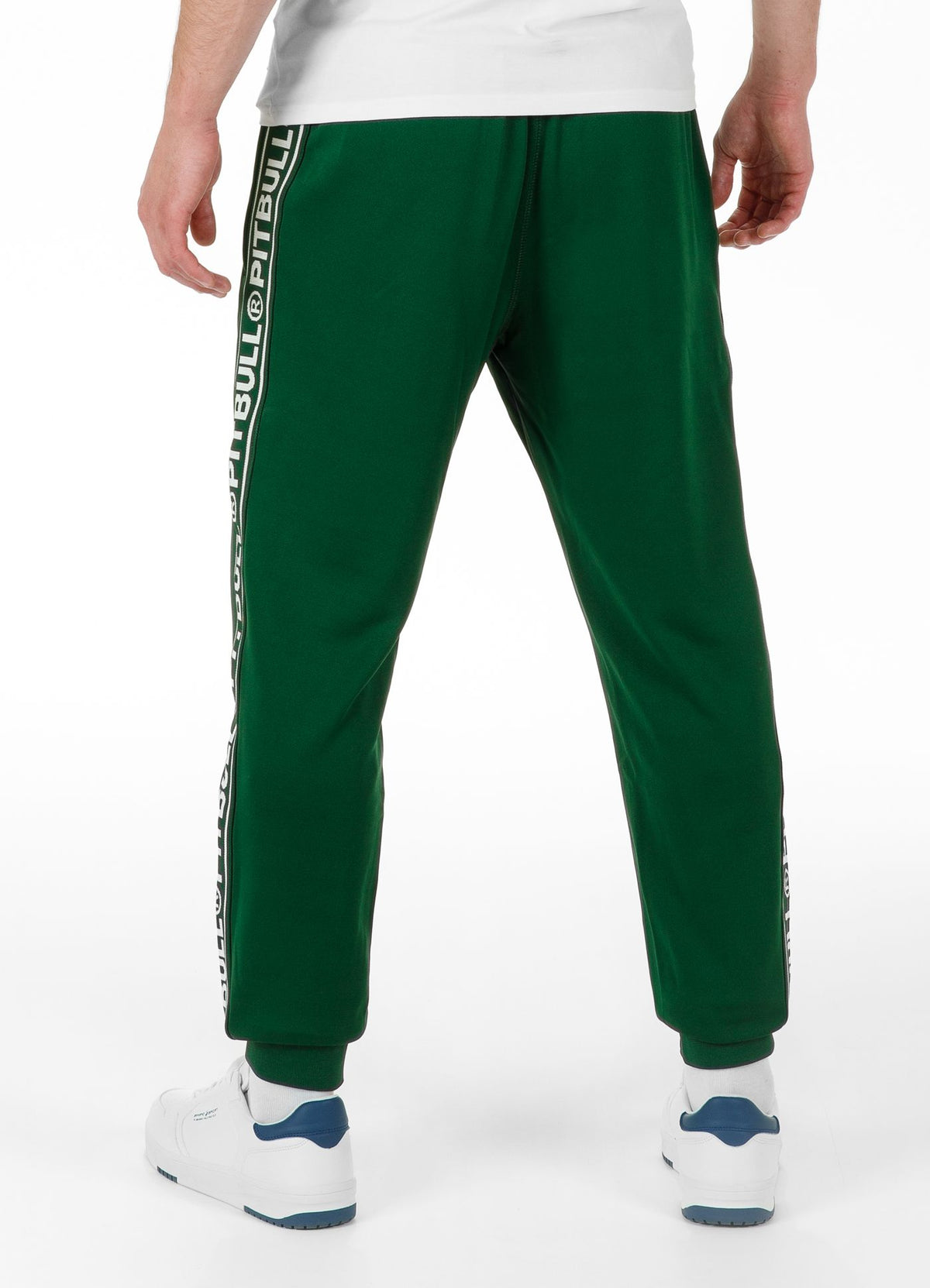 Old School Tape Logo Men&#39;s Sweatpants - Dark Green