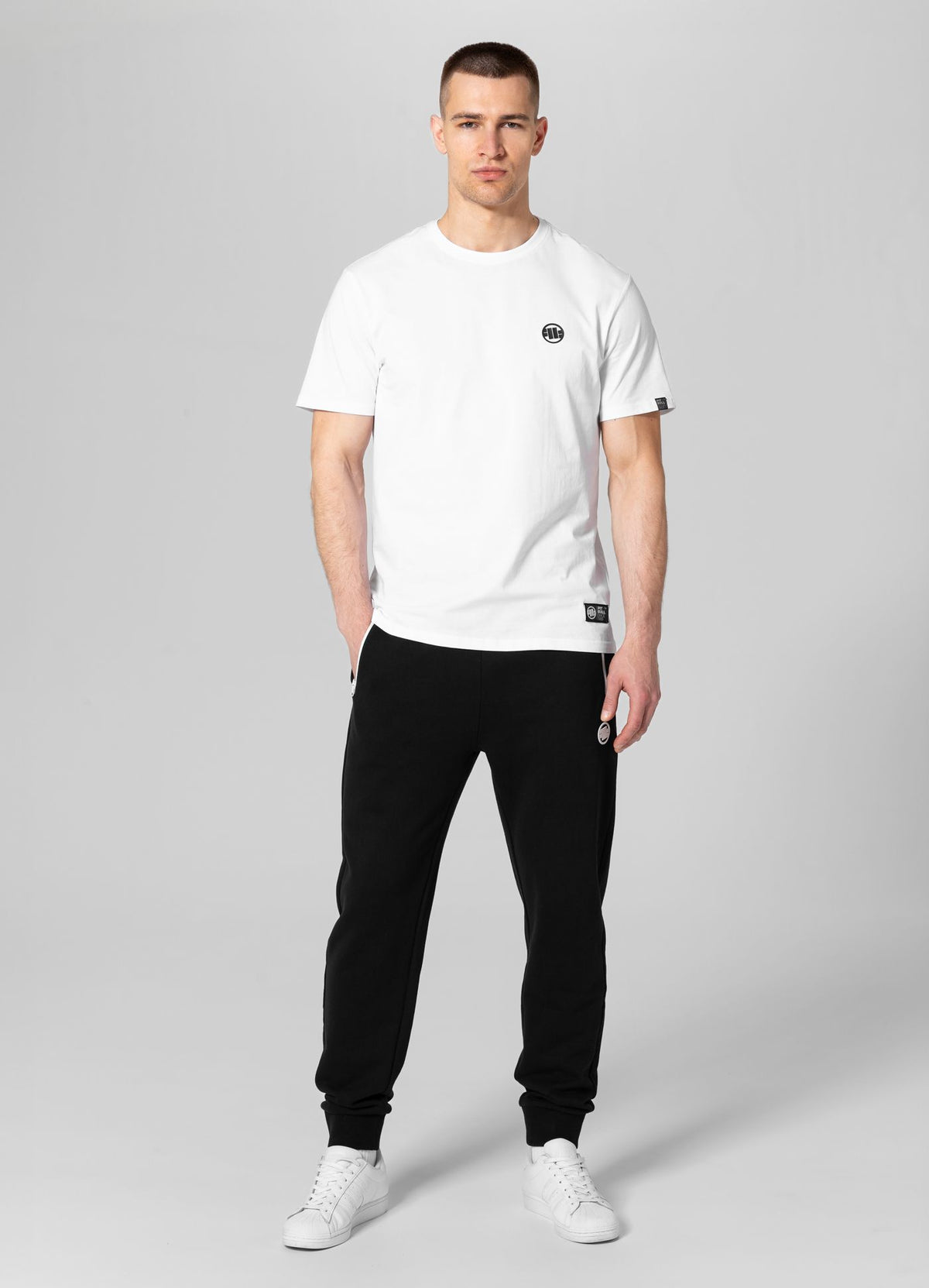 Sweatpants Terry Small Logo - Black