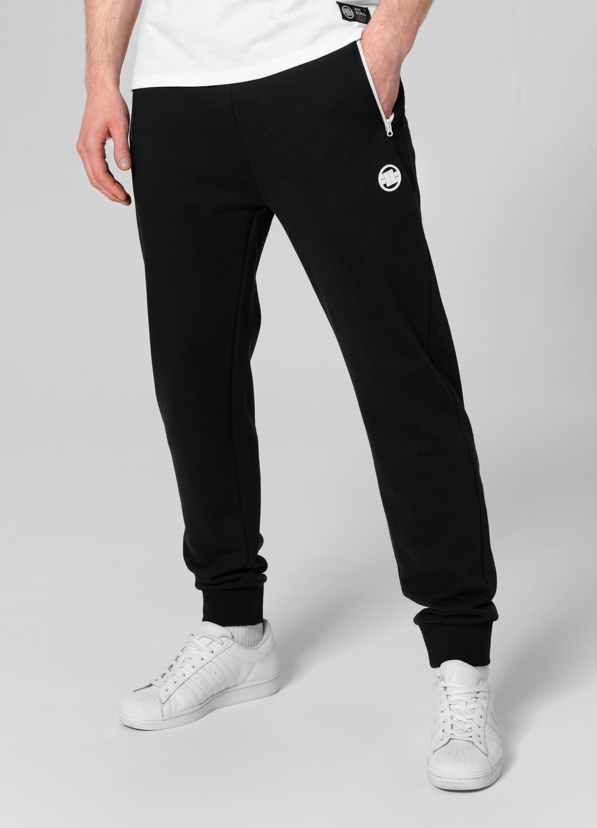 Sweatpants Terry Small Logo - Black