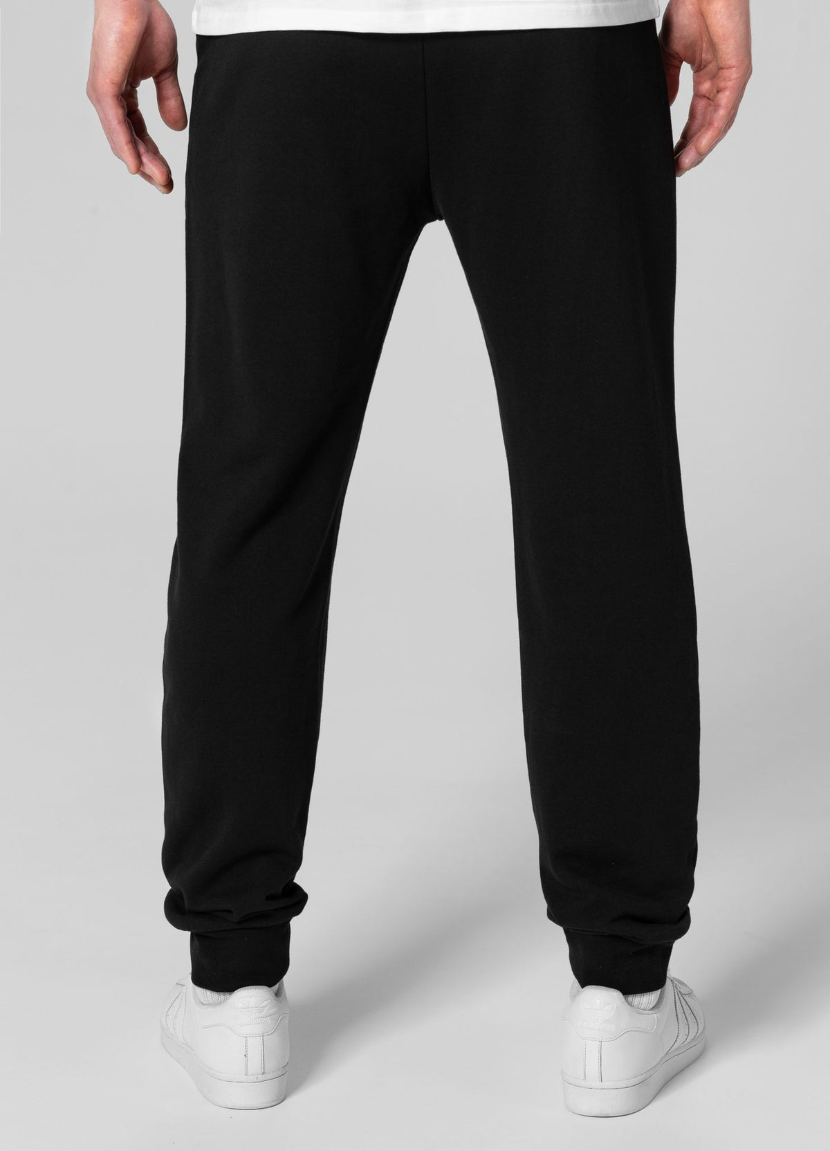 Sweatpants Terry Small Logo - Black