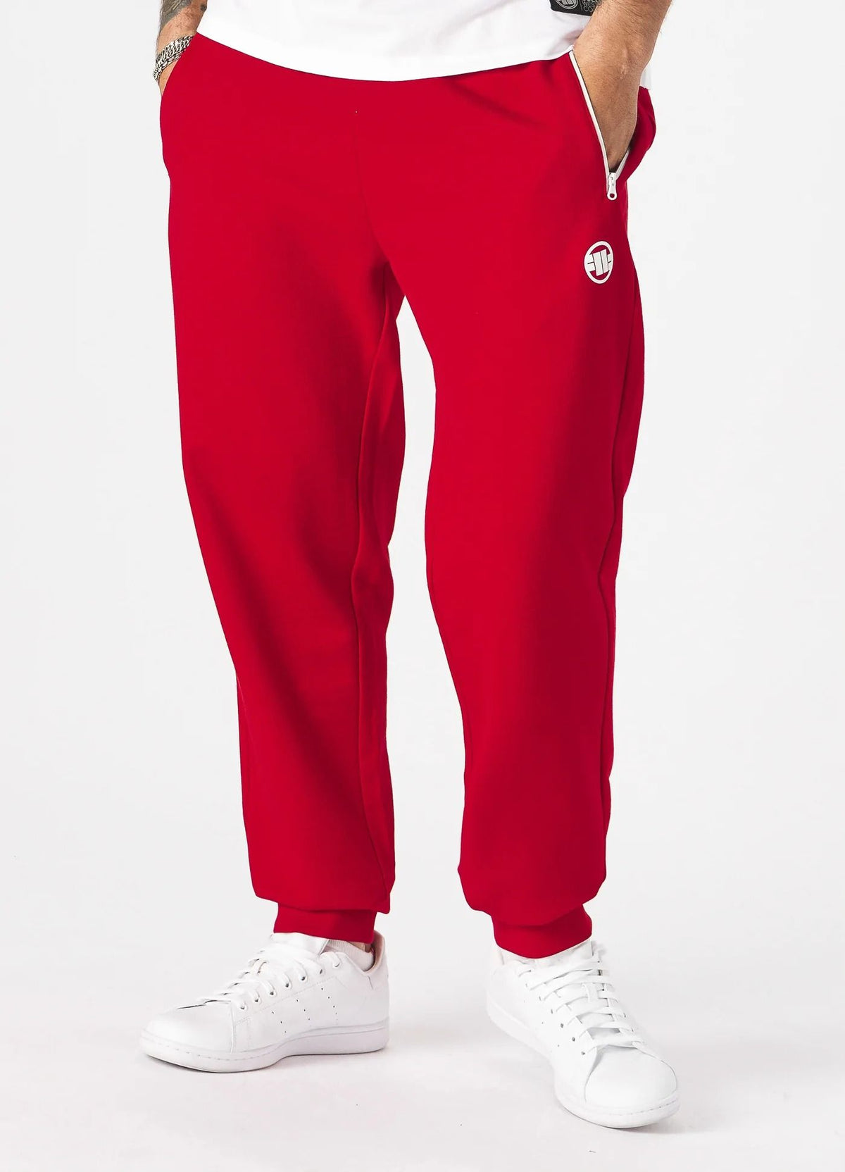Sweatpants Terry Small Logo - Red