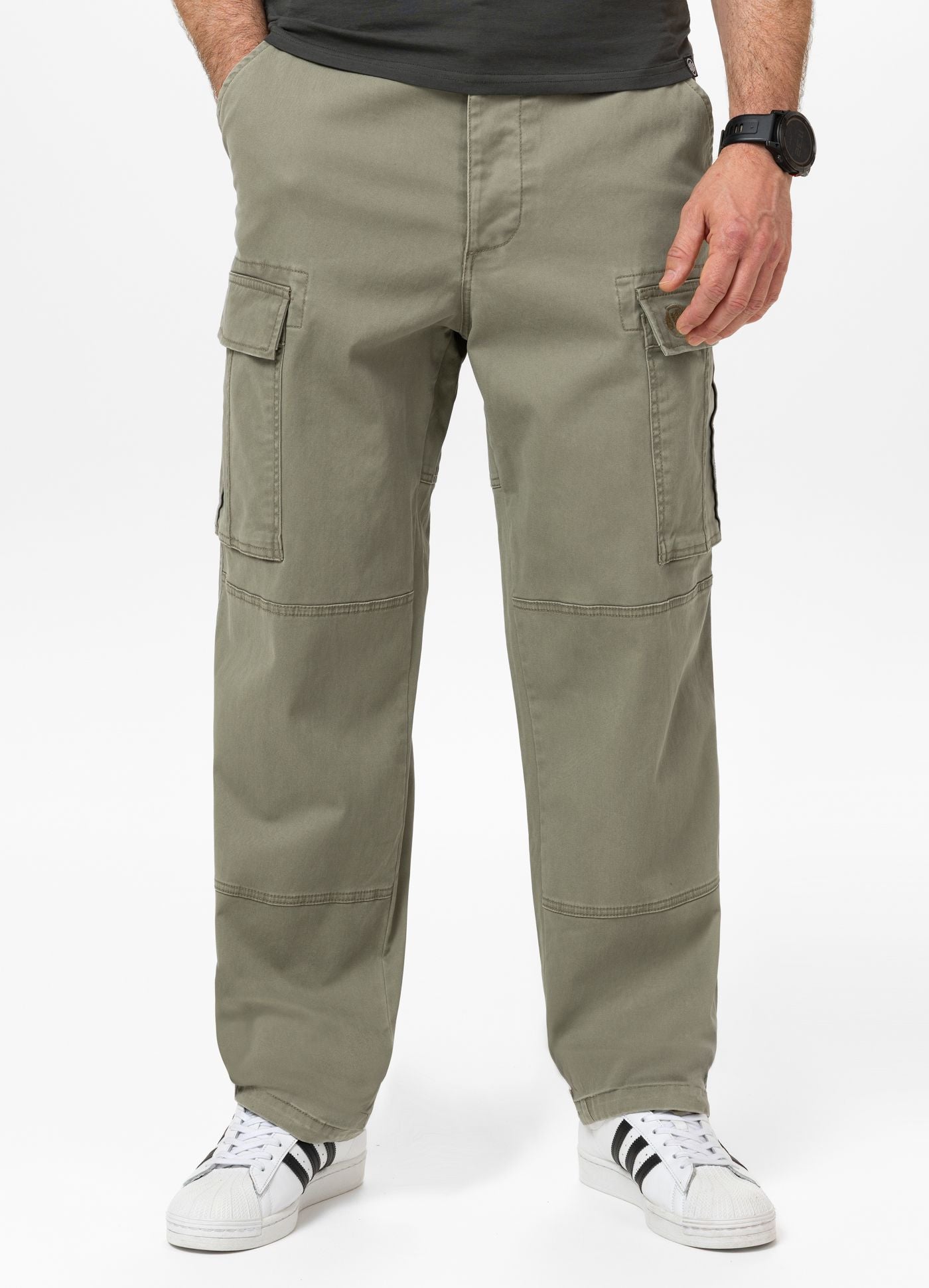 Men's Cargo Pants SCOTT - Gray Olive