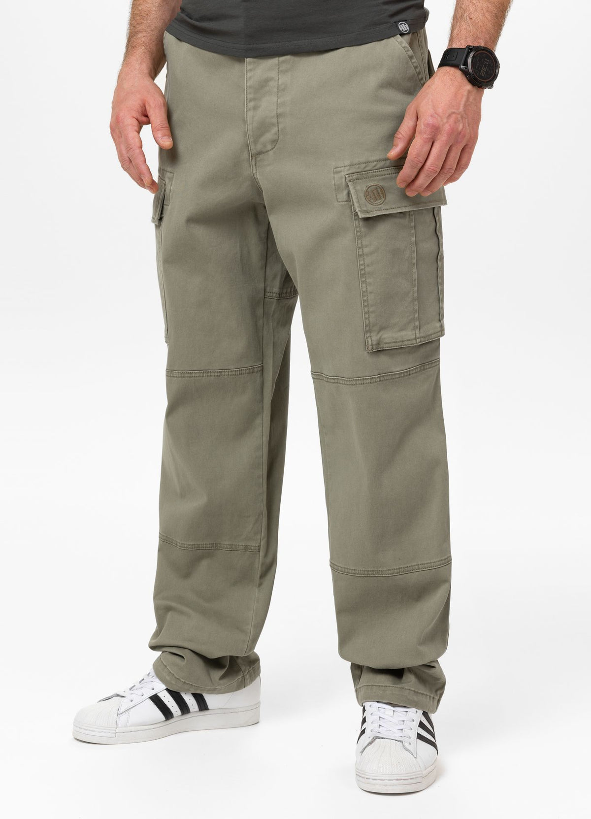 Men&#39;s Cargo Pants SCOTT - Gray Olive