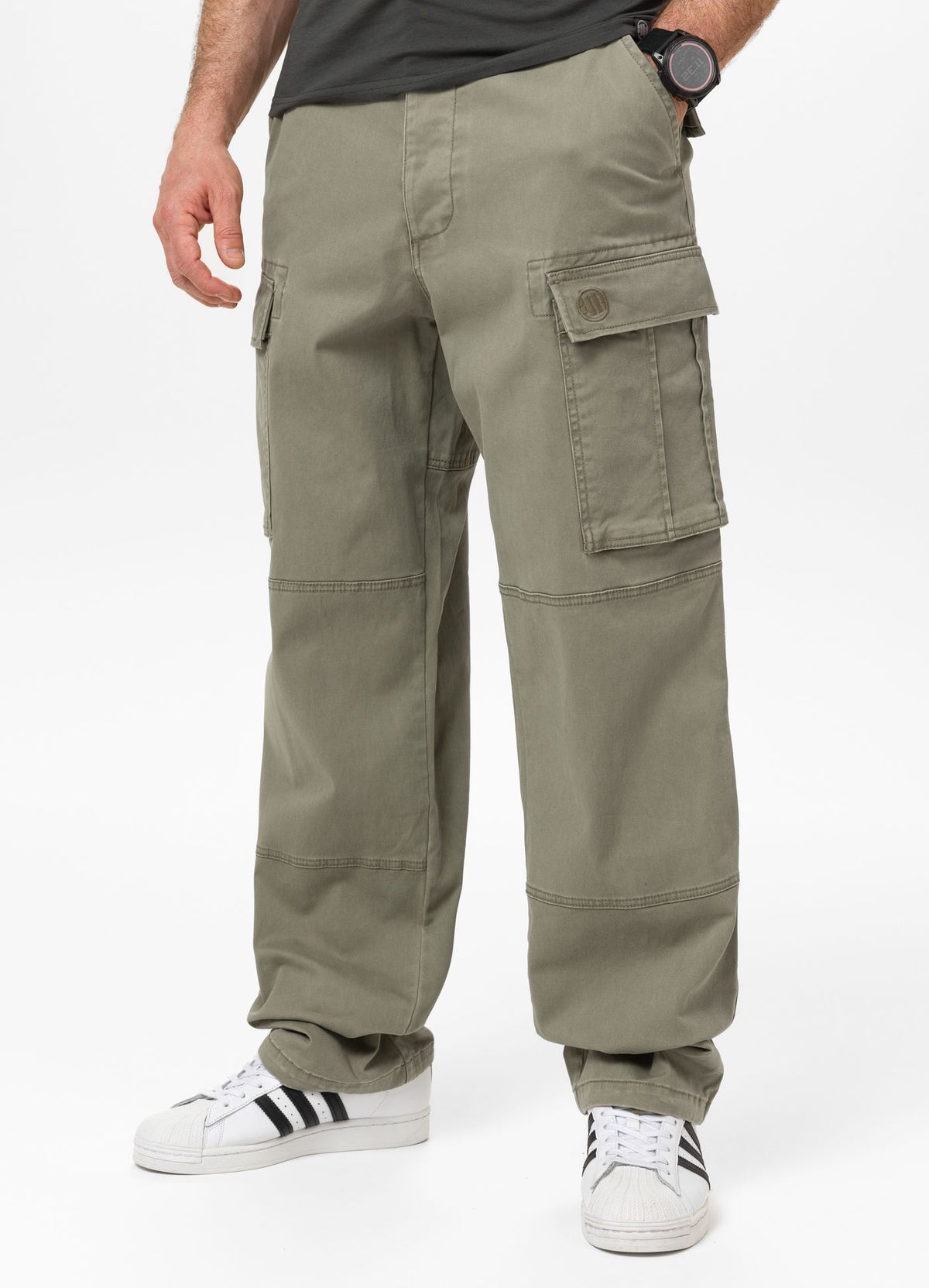 Men&#39;s Cargo Pants SCOTT - Gray Olive