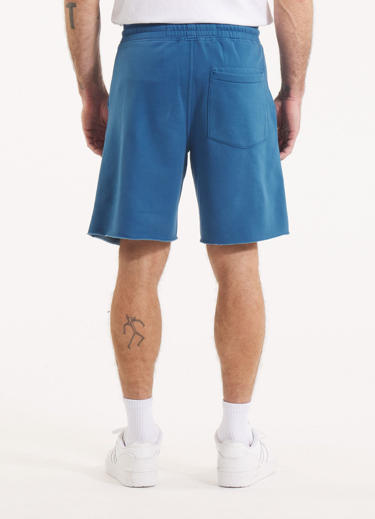 Men&#39;s Sweat shorts Washed Lancaster II - Shade blue
