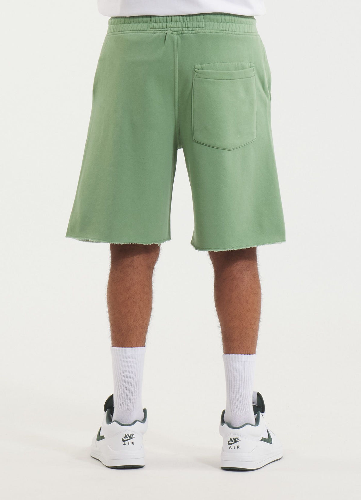 Men&#39;s Sweat shorts Washed Lancaster II - Sage green
