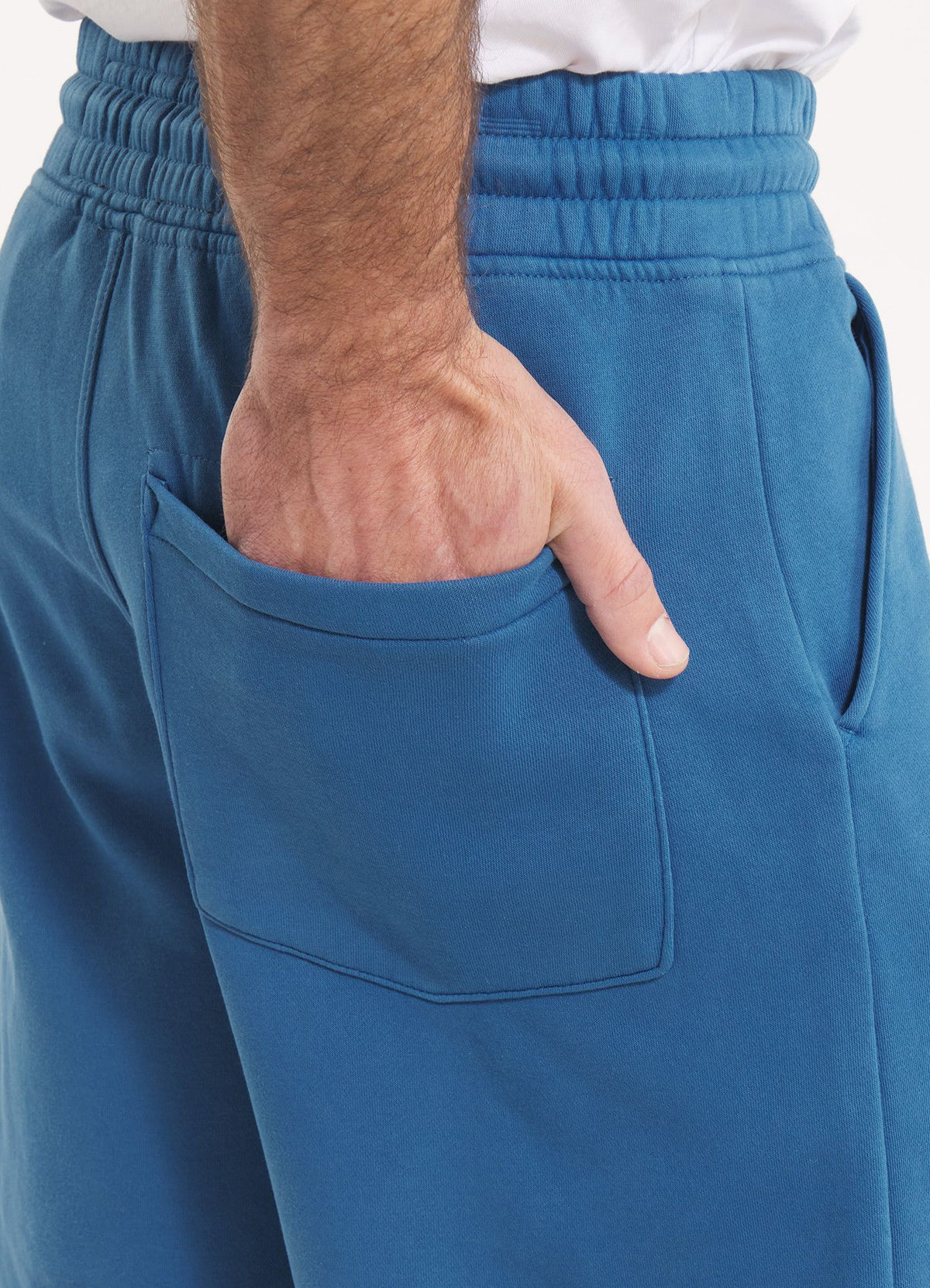 Men&#39;s Sweat shorts Washed Lancaster II - Shade blue