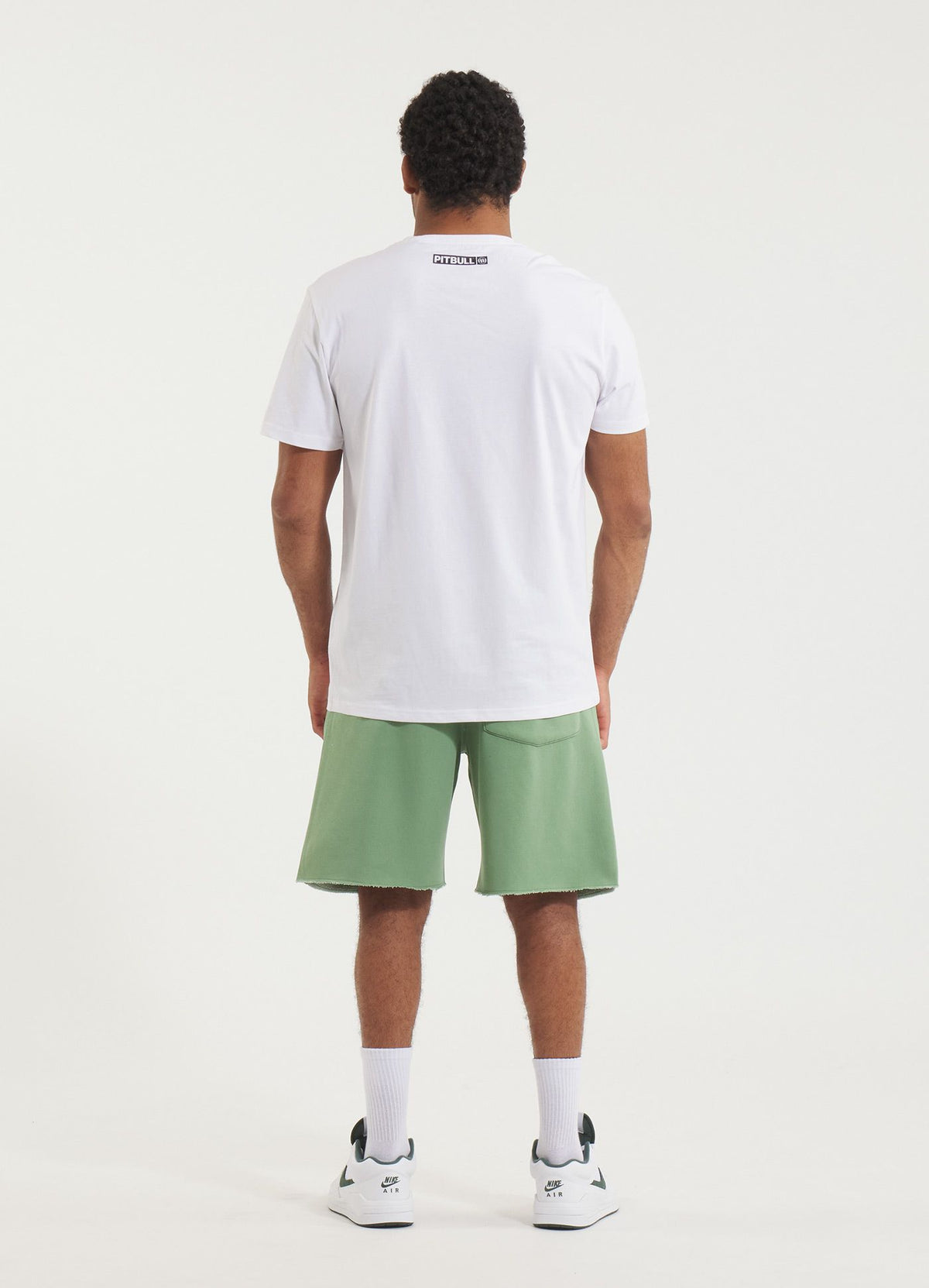 Men&#39;s Sweat shorts Washed Lancaster II - Sage green
