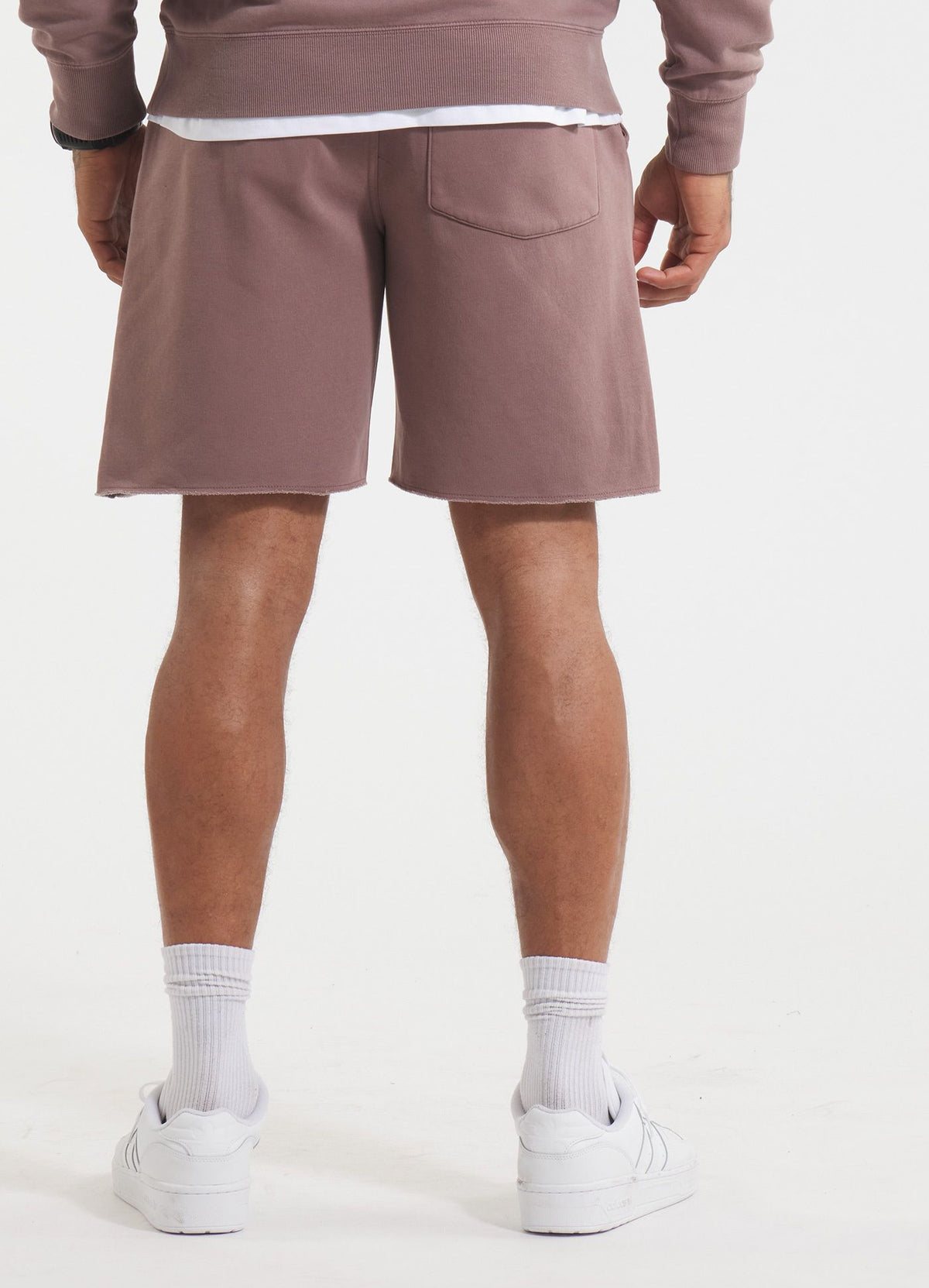 Men&#39;s Sweat shorts Washed Lancaster II - Burgundy