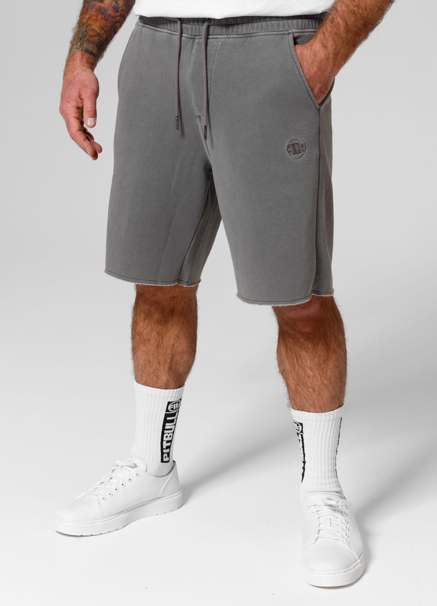 Lancaster Men's sweat shorts - Gray