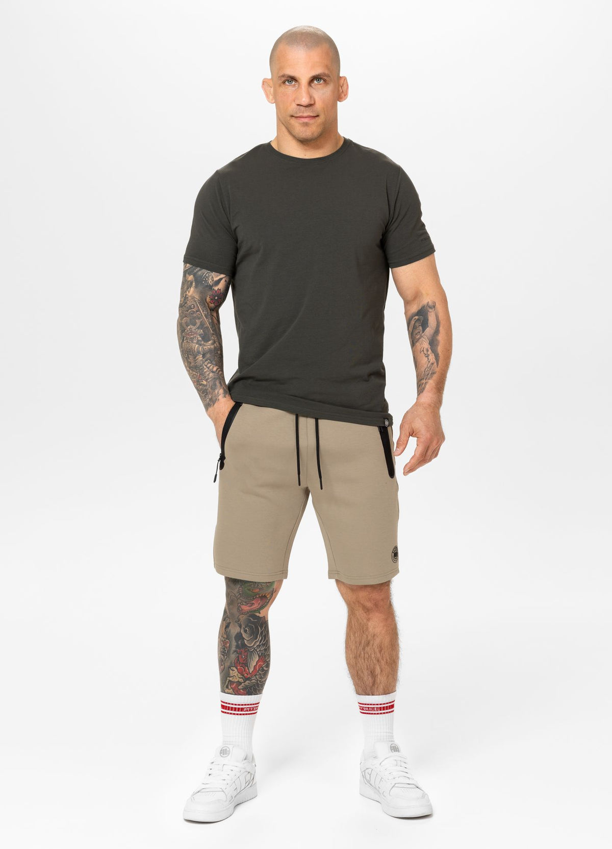 Men&#39;s Sweatshorts DOGWOOD - Dark sand