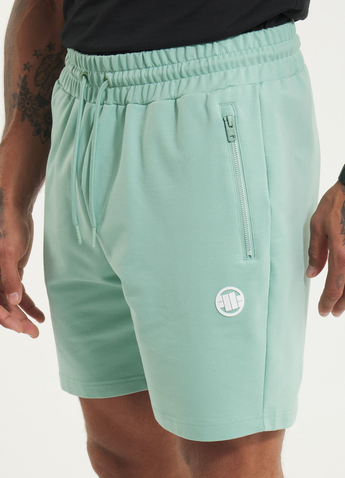 Men&#39;s sweat shorts SMALL LOGO NUGGET - Light mint