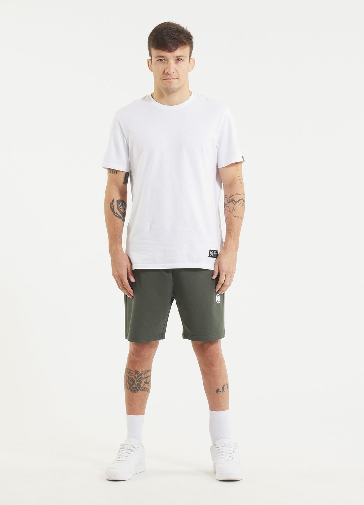Men&#39;s sweat shorts SMALL LOGO NUGGET - Green