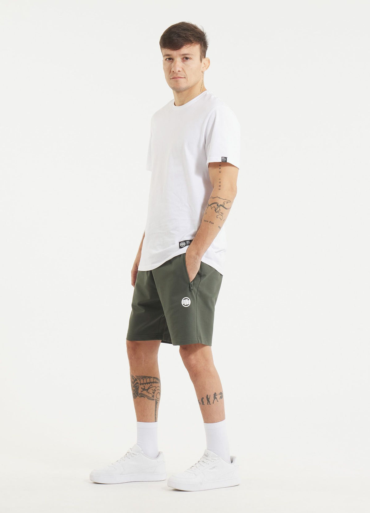 Men&#39;s sweat shorts SMALL LOGO NUGGET - Green