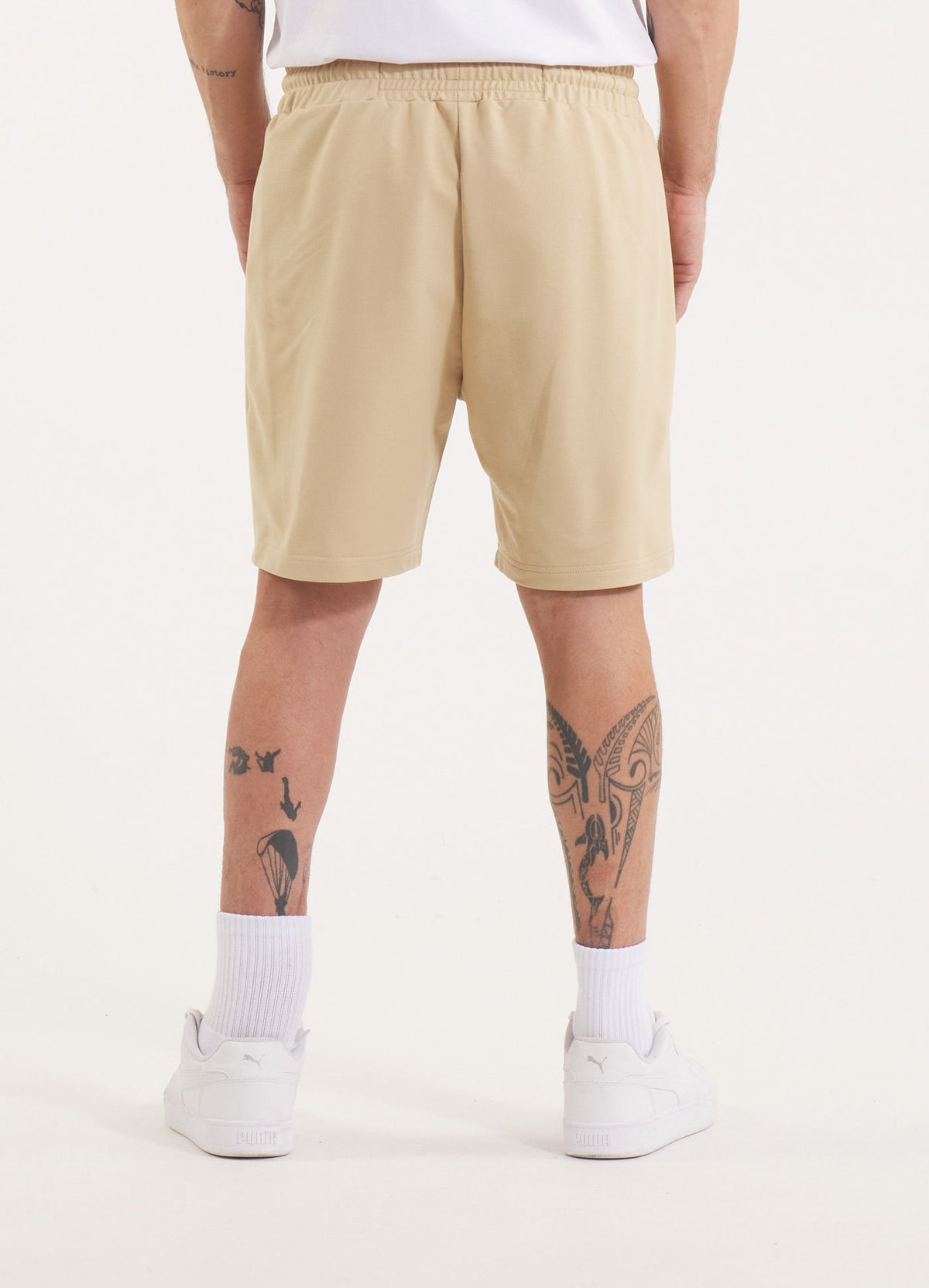 Men&#39;s sweat shorts SMALL LOGO NUGGET - Light sand