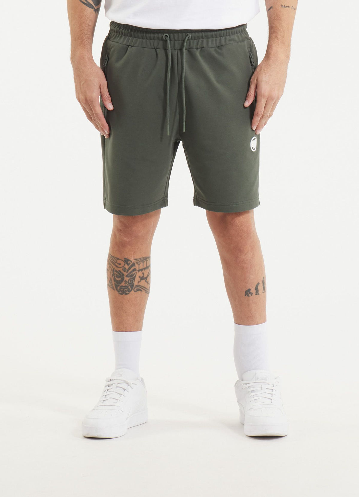 Men&#39;s sweat shorts SMALL LOGO NUGGET - Green