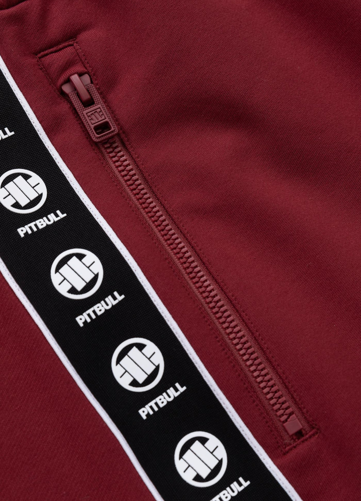 Men&#39;s sweat shorts TAPE NUGGET - Burgundy