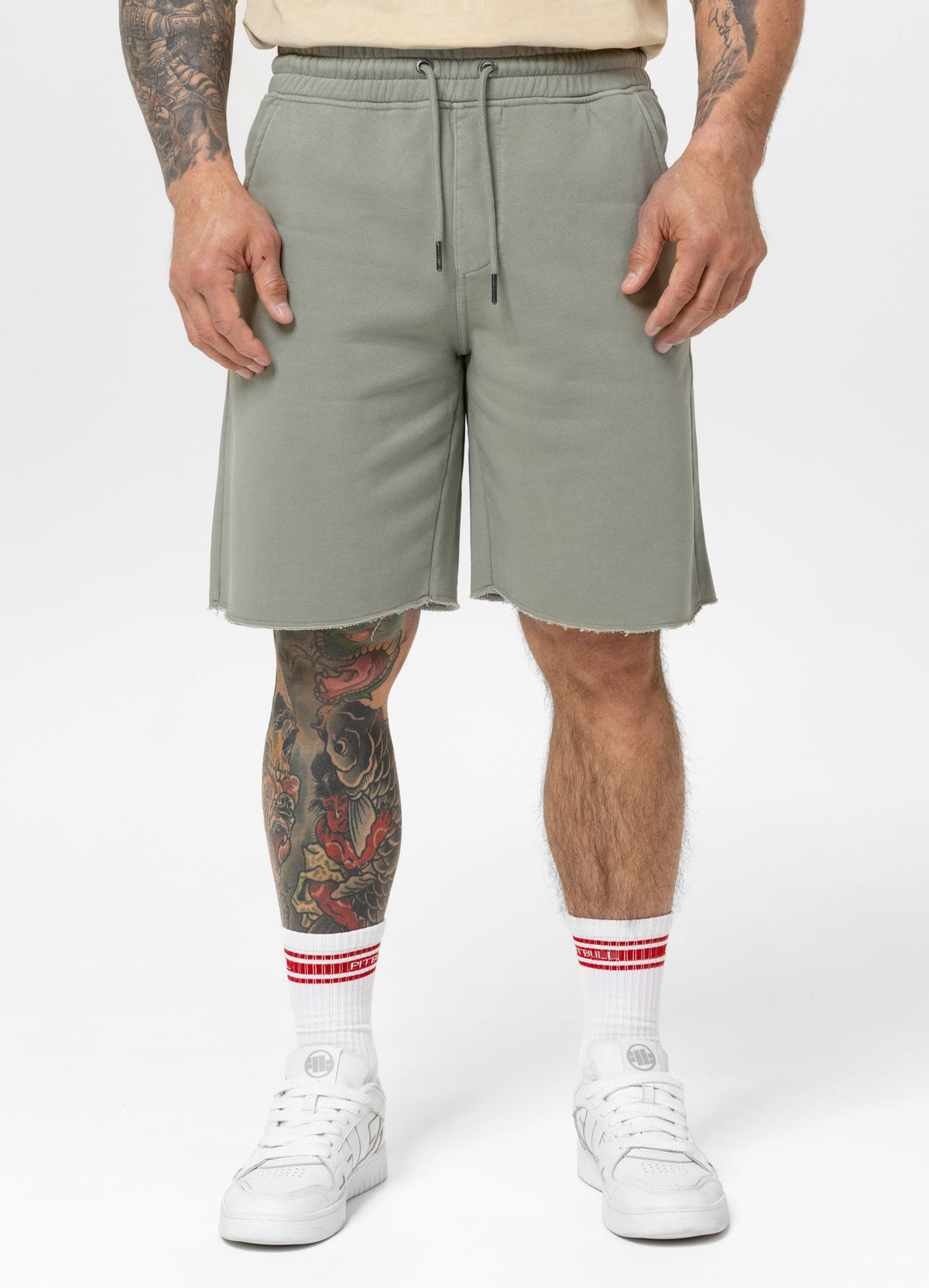 Men&#39;s Sweat shorts Washed Lancaster II - Gray harbour