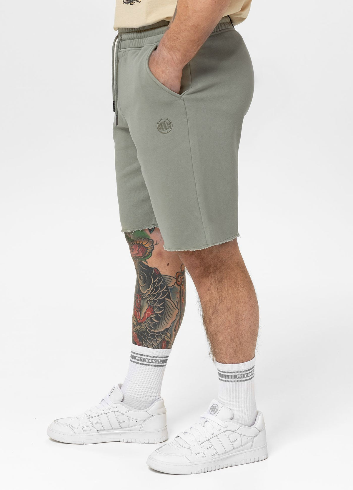 Men&#39;s Sweat shorts Washed Lancaster II - Gray harbour