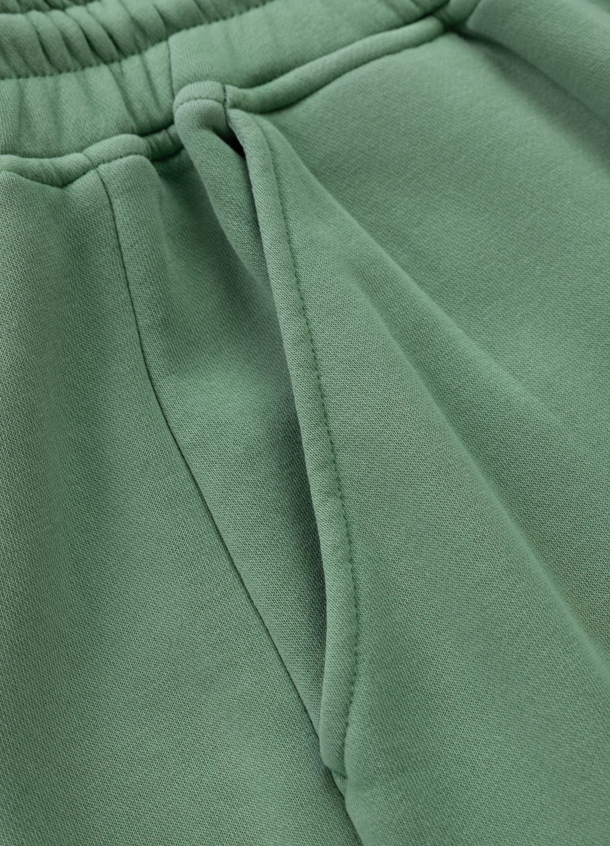 Men&#39;s Sweat shorts Washed Lancaster II - Sage green