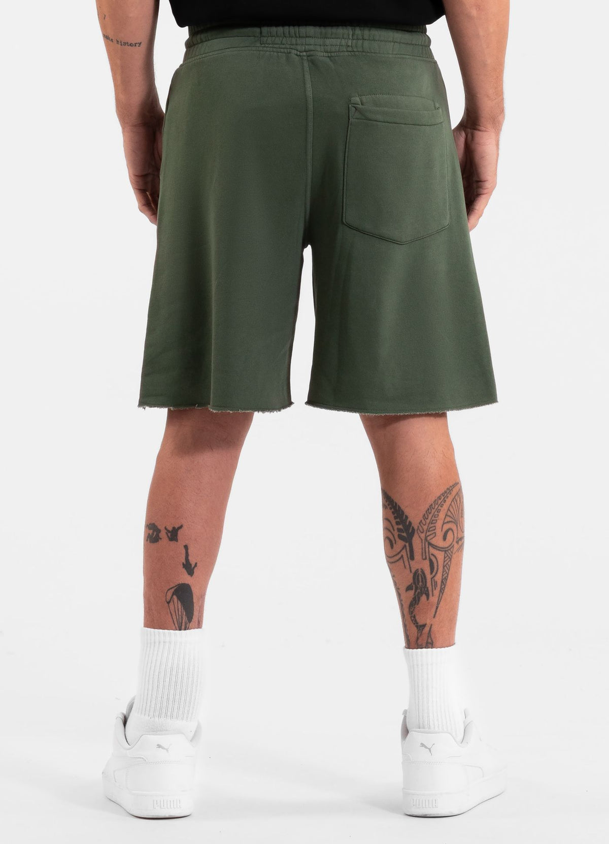 Men&#39;s Sweat shorts Washed Lancaster II - Washed green