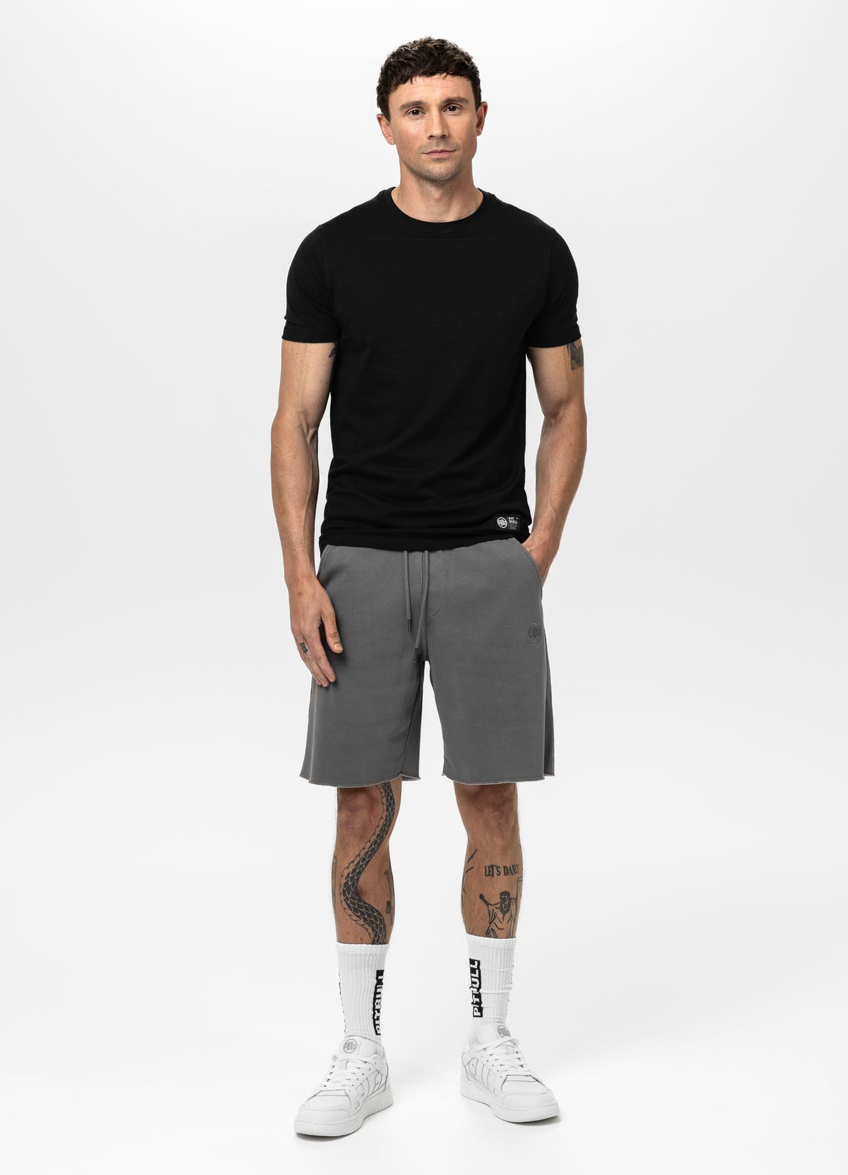 Men&#39;s Sweat shorts Washed Lancaster II - Gray