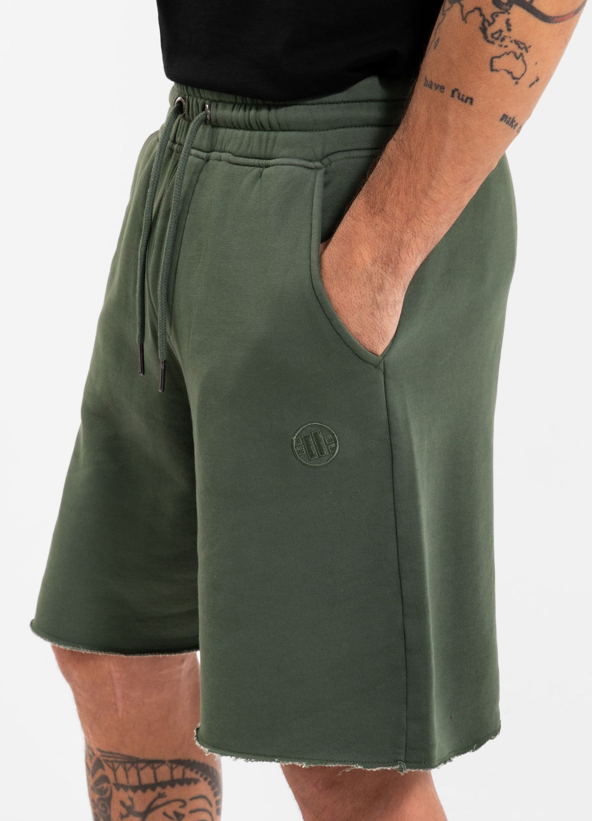 Men&#39;s Sweat shorts Washed Lancaster II - Washed green