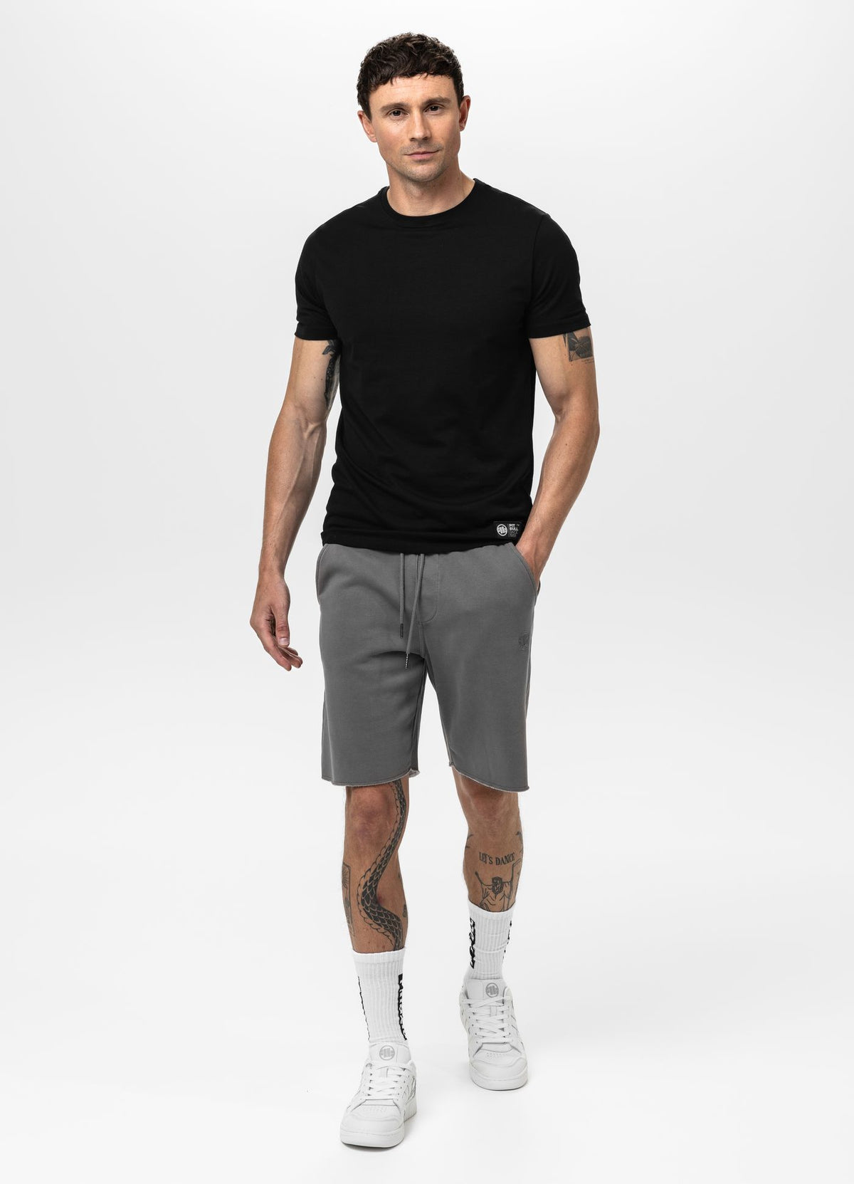 Men&#39;s Sweat shorts Washed Lancaster II - Gray