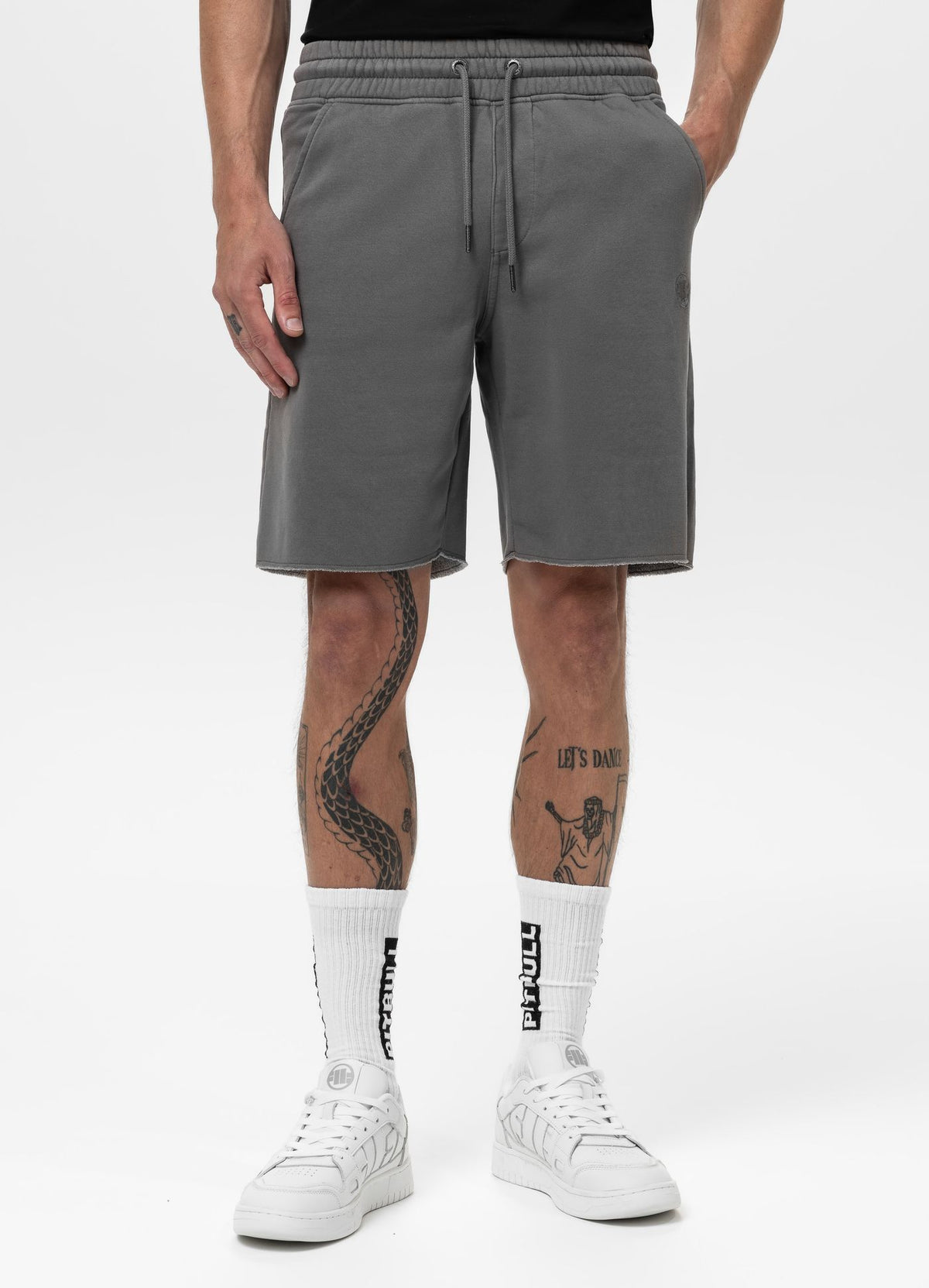 Men&#39;s Sweat shorts Washed Lancaster II - Gray