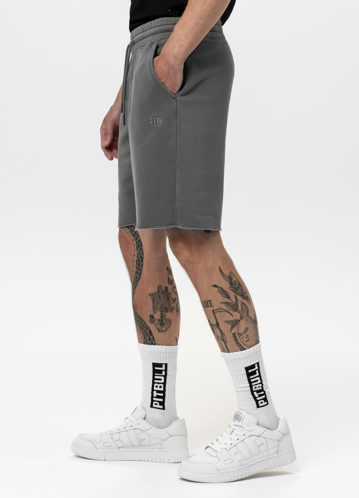 Men&#39;s Sweat shorts Washed Lancaster II - Gray