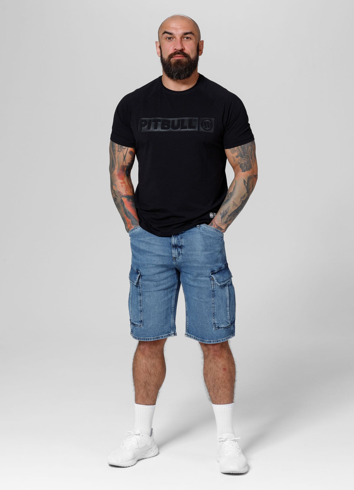 Deerhorn Men’s Carpenter Denim Shorts- Light Blue