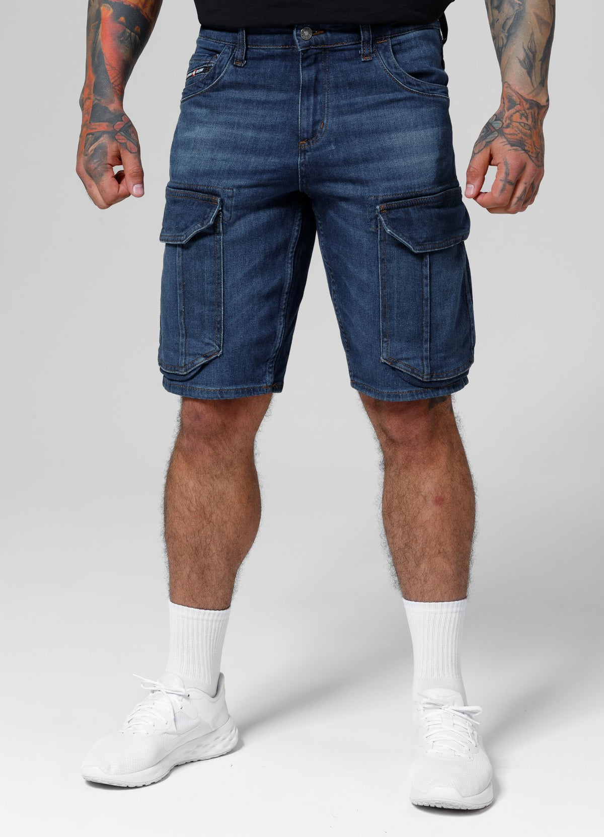Longspur Denim Cargo Short - Navy Wash