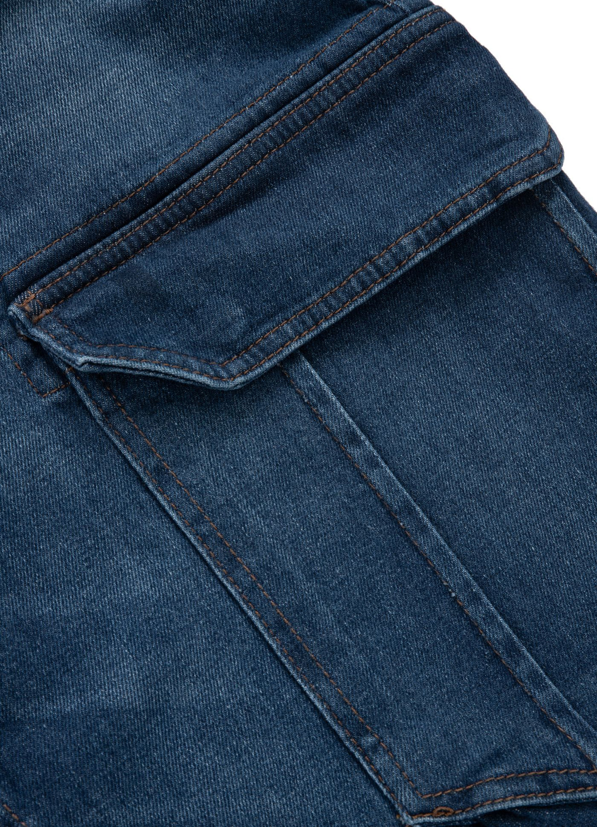 Longspur Denim Cargo Short - Navy Wash