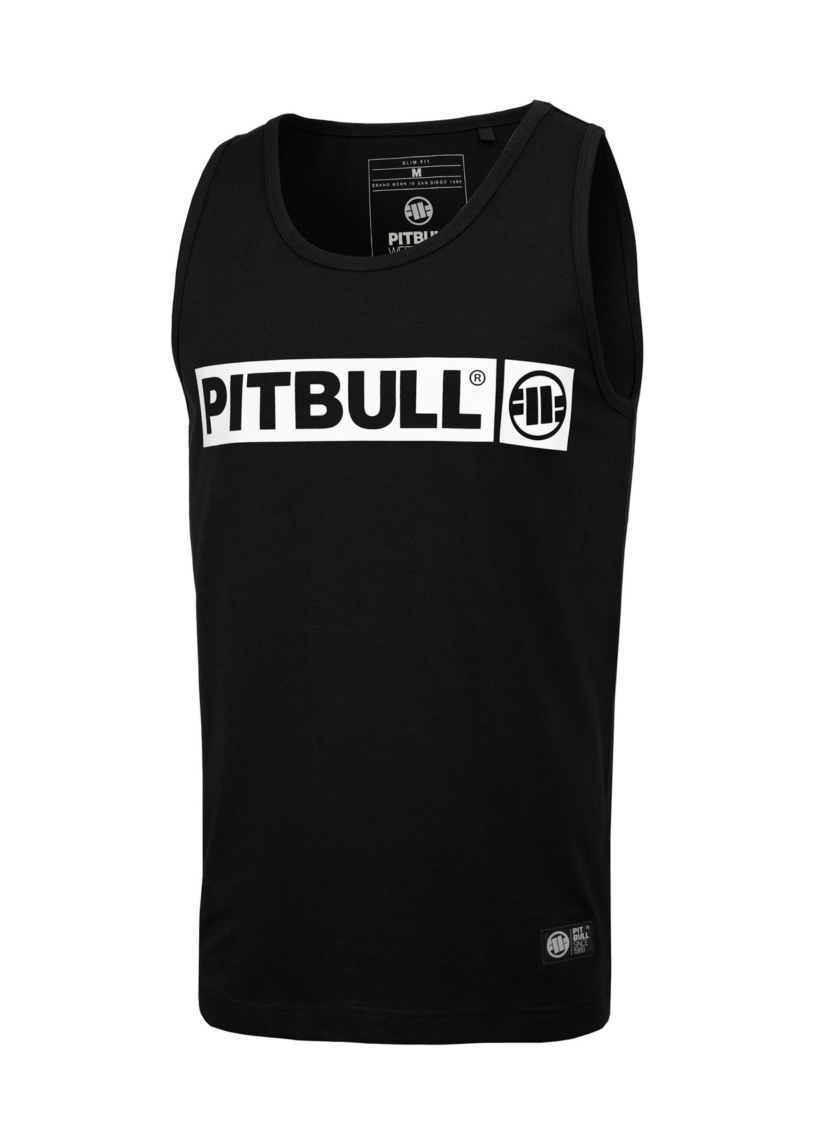 Tank Top Slim Fit Hilltop - Black