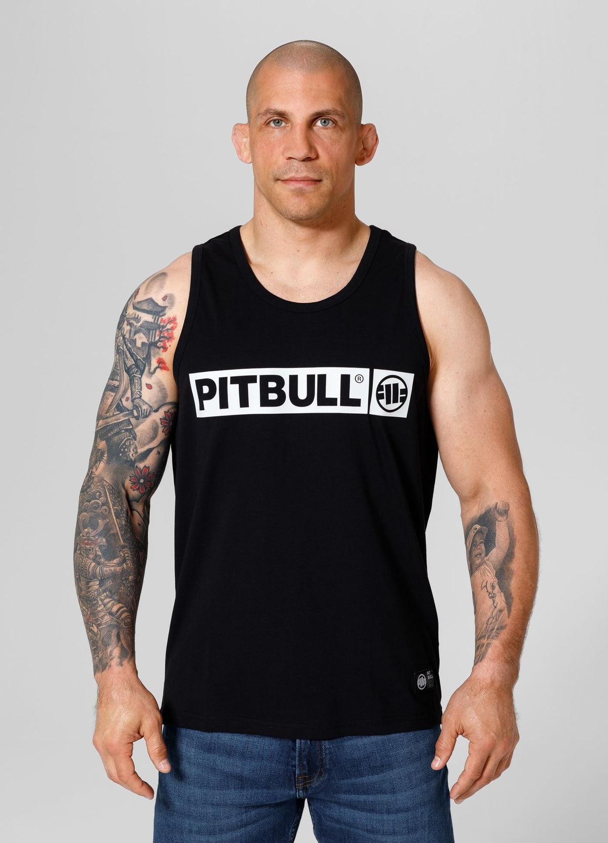 Tank Top Slim Fit Hilltop - Black