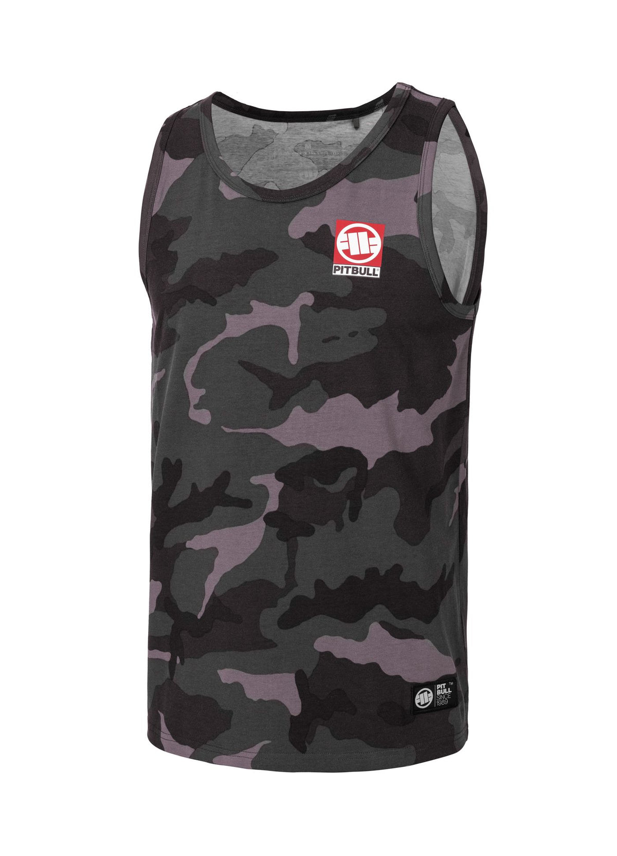 Men&#39;s Tank Top Slim Fit Small Hilltop - All Black Camo
