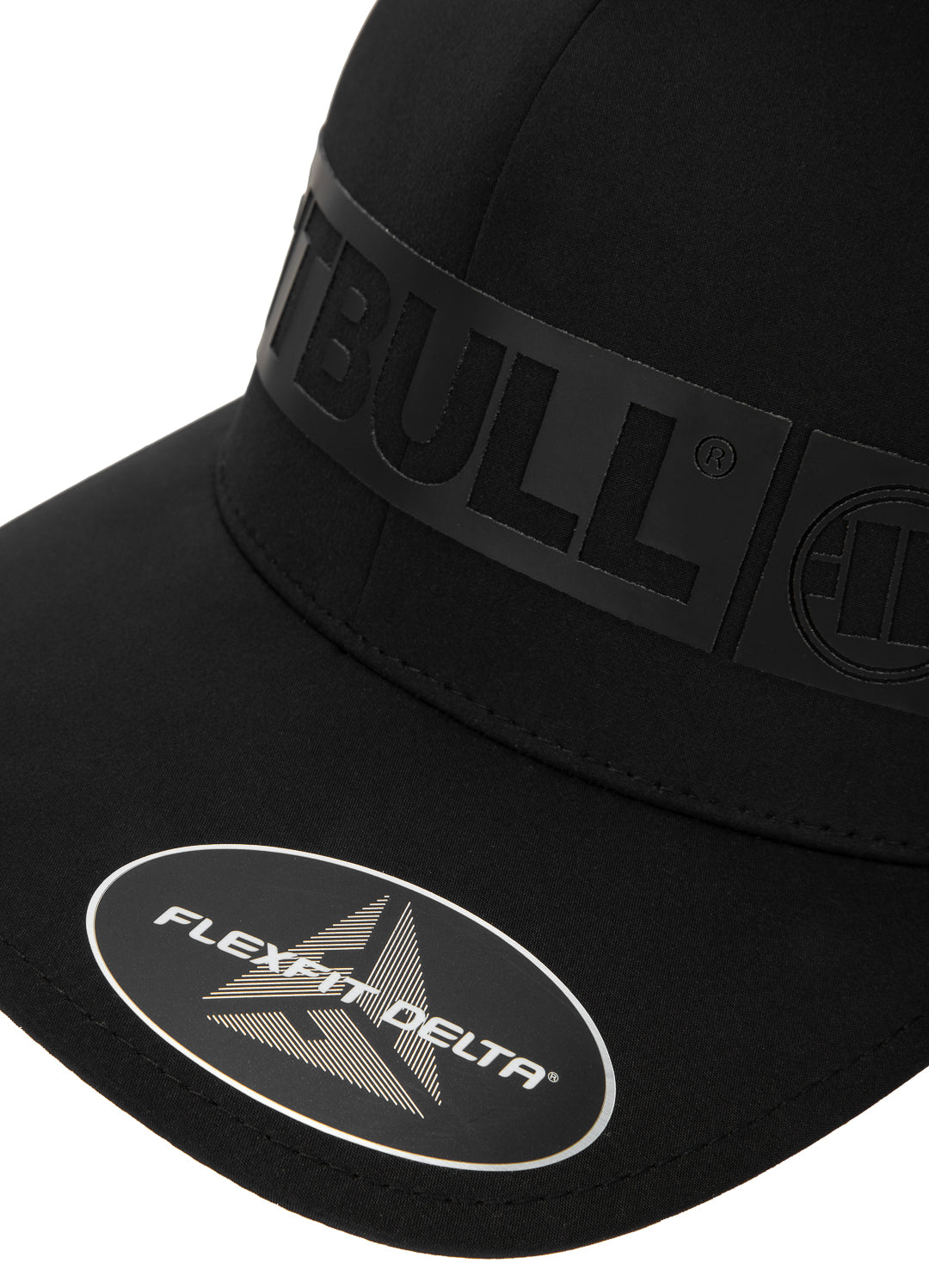 HILLTOP Stretch-Fitted Black Snapback