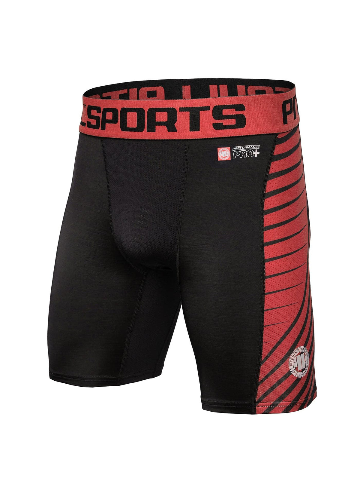 Compression shorts PRO PLUS MLG Red - Pitbull West Coast U.S.A. 