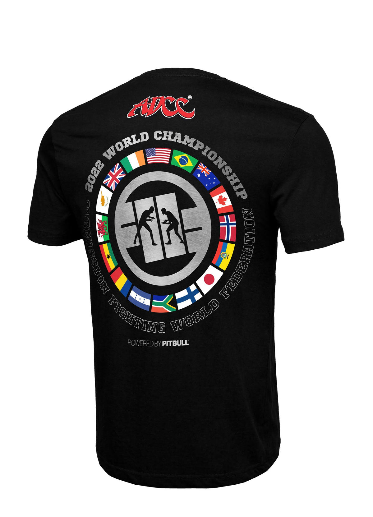 ADCC CHAMPIONSHIP 2022 FLAGS Black T-shirt